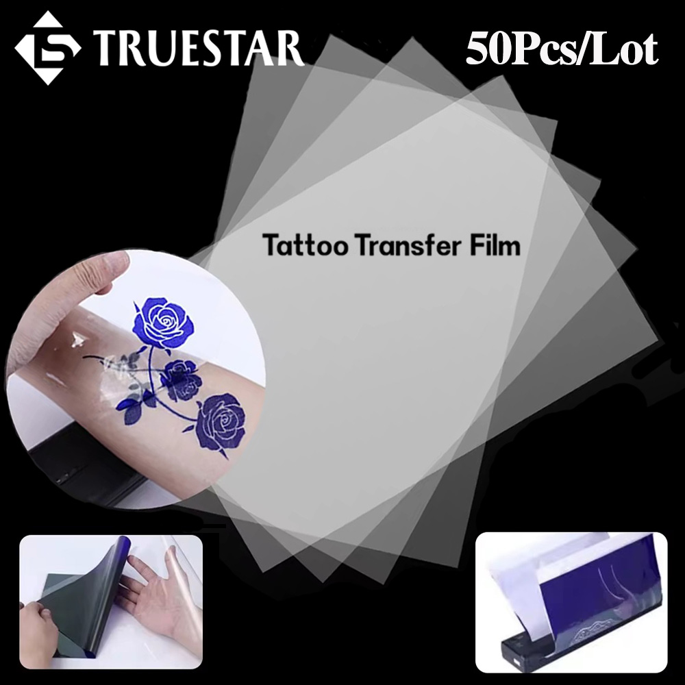 Transfer Paper Carbon - Filme de transferência de tatuagem transparente,