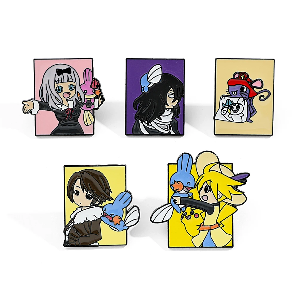 Embroidery Reddit - 5 Peças de Broches de Personagens