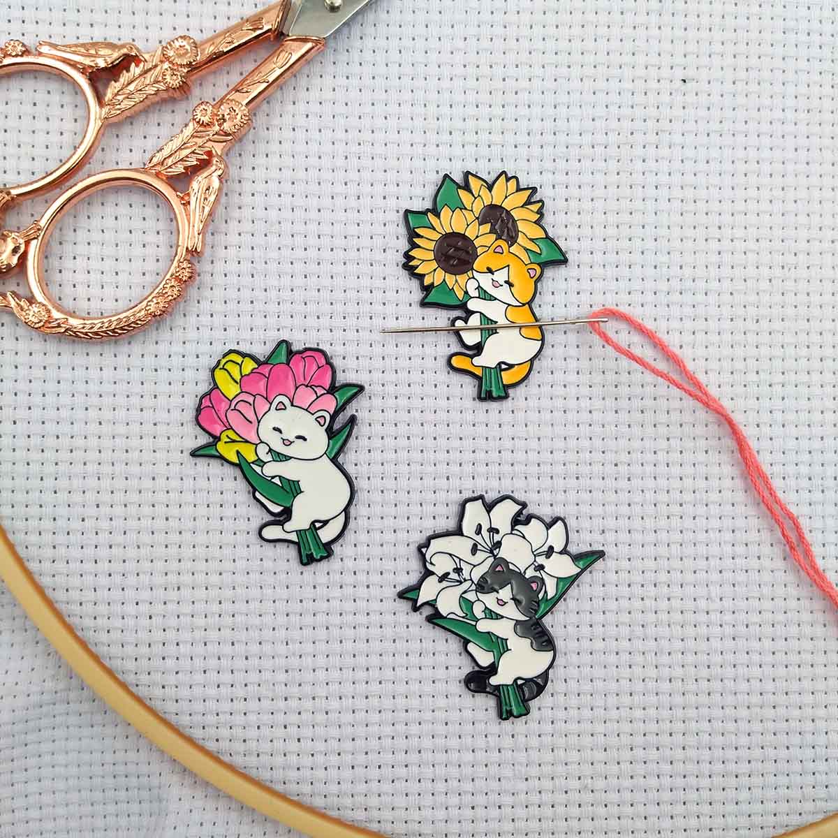Needle Minder Magnet - Agulha magnética minder para ponto cruz,