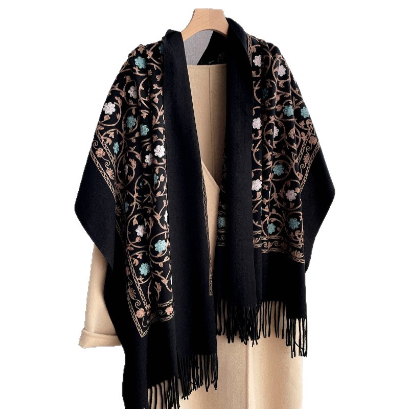 Embroidery Pashmina - 2025 novo bordado cachecol de caxemira