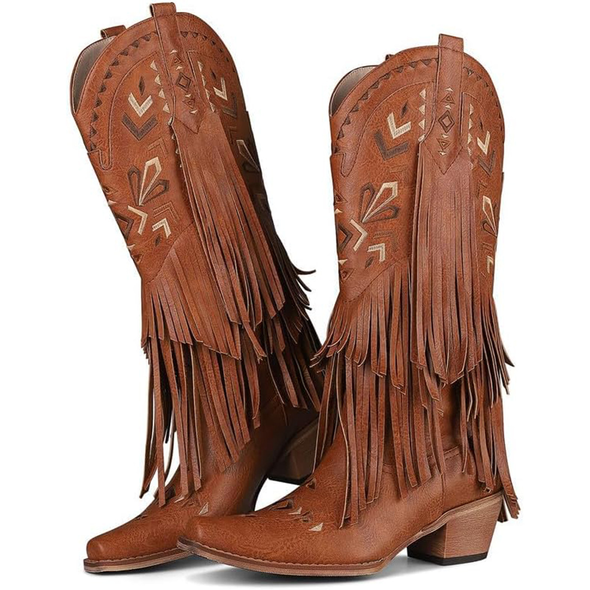Embroidery Designer - Botas Femininas de Cano Médio Estilo