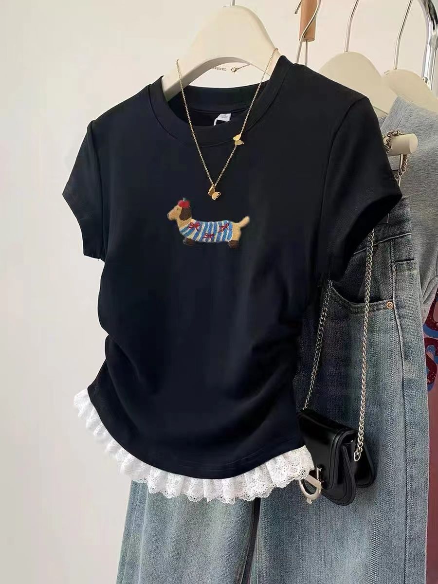 Camiseta Feminina Slim Fit de  - Embroidery Moisturizer avaliação e preço