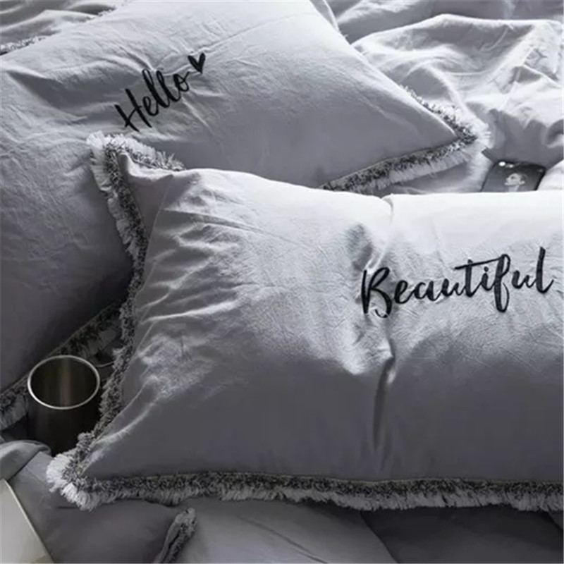 2pc bordado fronha cama 100% a - Embroidery Pashmina avaliação e preço