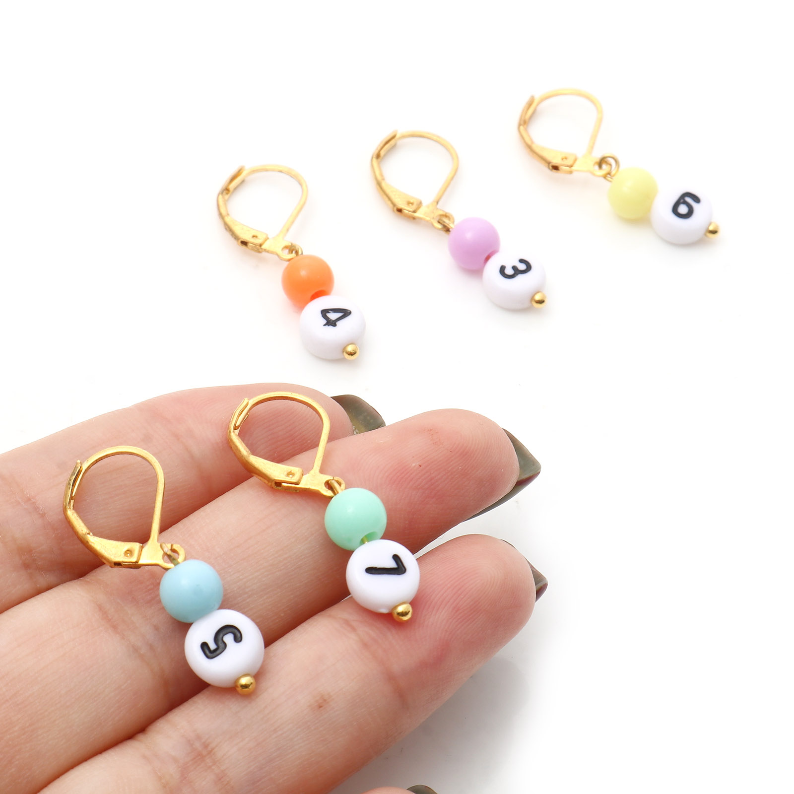 1 conjunto (10 pçs/set) cobre  - Stitch Marker Ring avaliação e preço