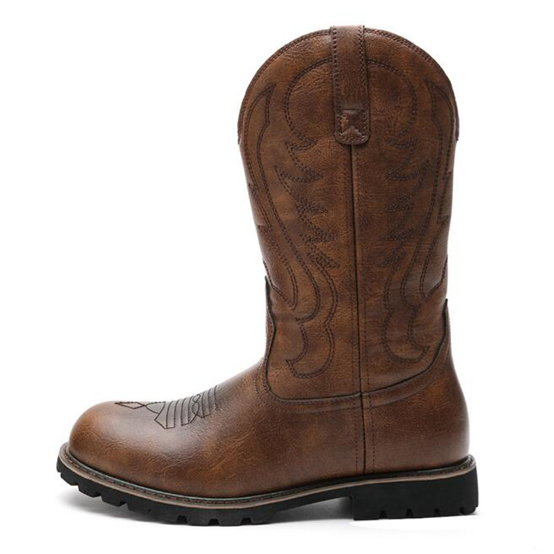 Botas de cowboy masculinas gót - Embroidery Designer avaliação e preço