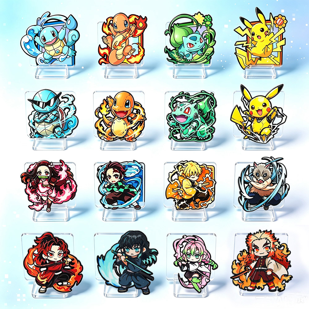 8 Peças Pins de Esmalte Anime  - Embroidery Reddit avaliação e preço