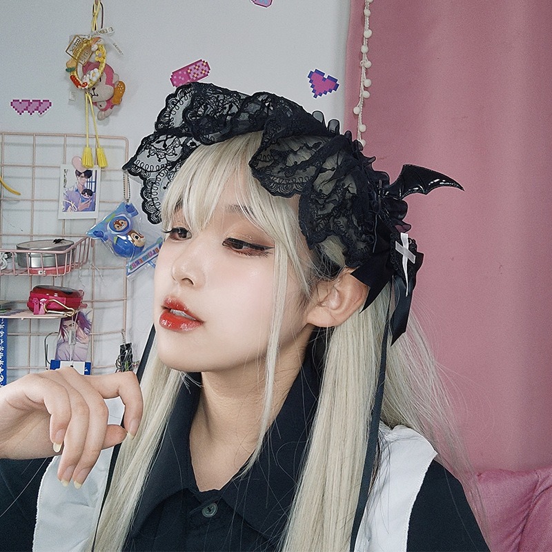 Cosplay anime gótico lolita em - Embroidery Hooping avaliação e preço