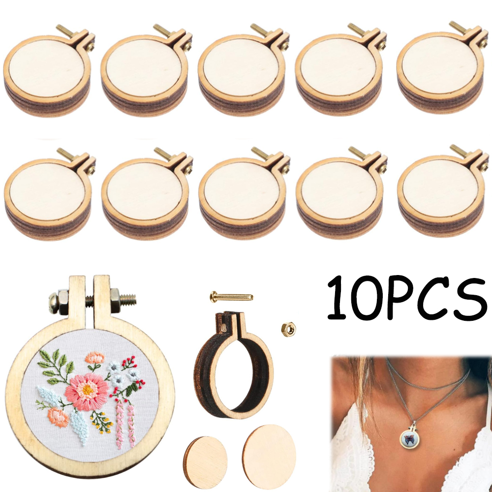 10 pçs/set de madeira mini bor - Stitch Marker Ring avaliação e preço