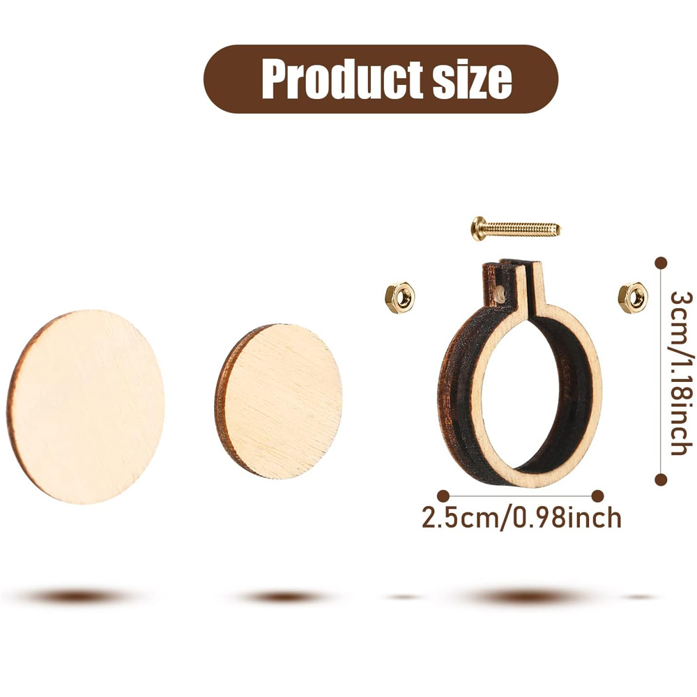 10 pçs/set de madeira mini bor - Stitch Marker Ring avaliação e preço