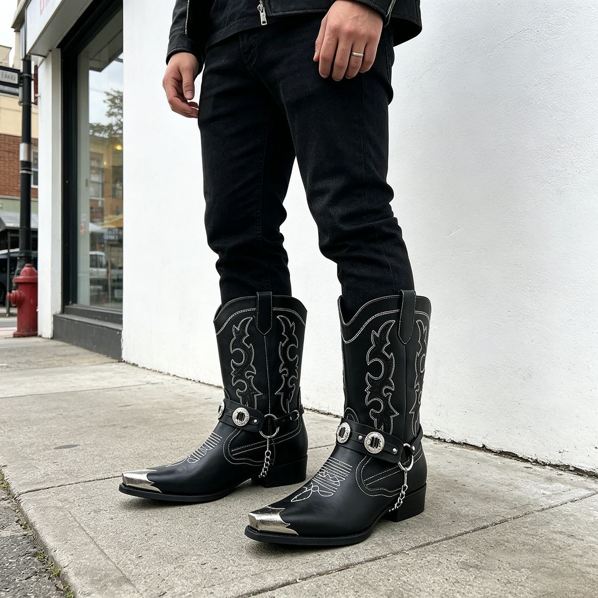 Botas de Couro Masculinas Esti - Embroidery On Leather avaliação e preço