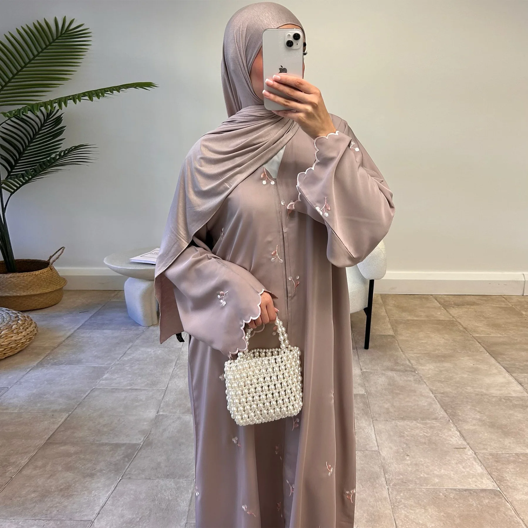 Abaya Feminina Bordada para o  - Embroidery Kaftan avaliação e preço