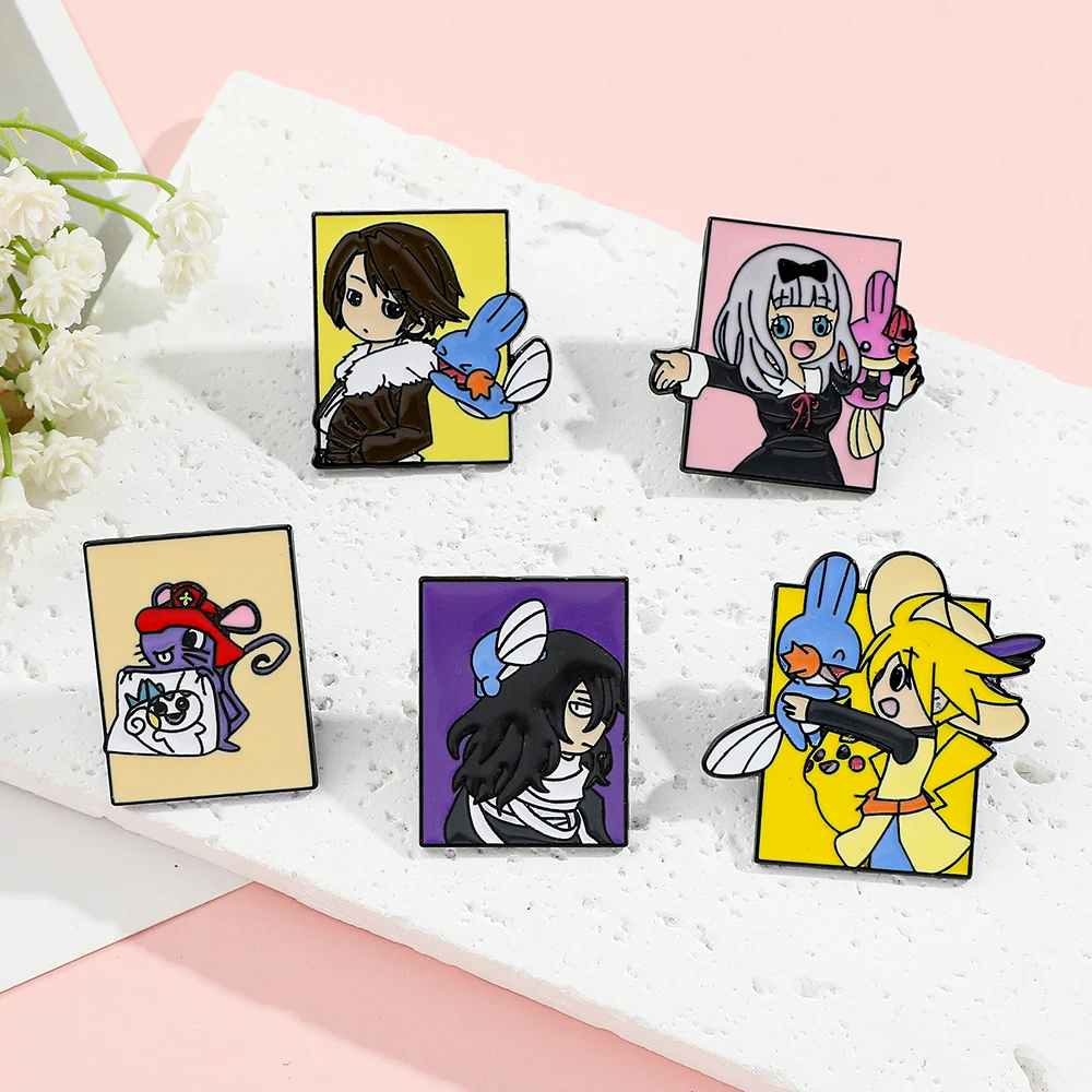 5 Peças de Broches de Personag - Embroidery Reddit avaliação e preço
