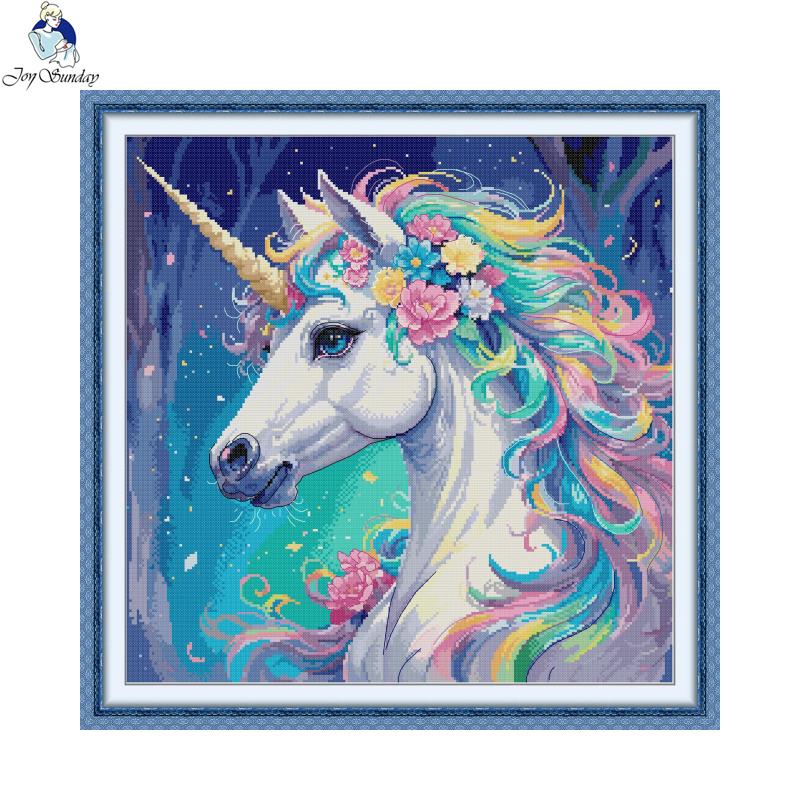 Joy domingo animal padrão pont - Embroidery Unicorn avaliação e preço