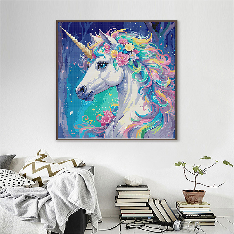 Joy domingo animal padrão pont - Embroidery Unicorn avaliação e preço