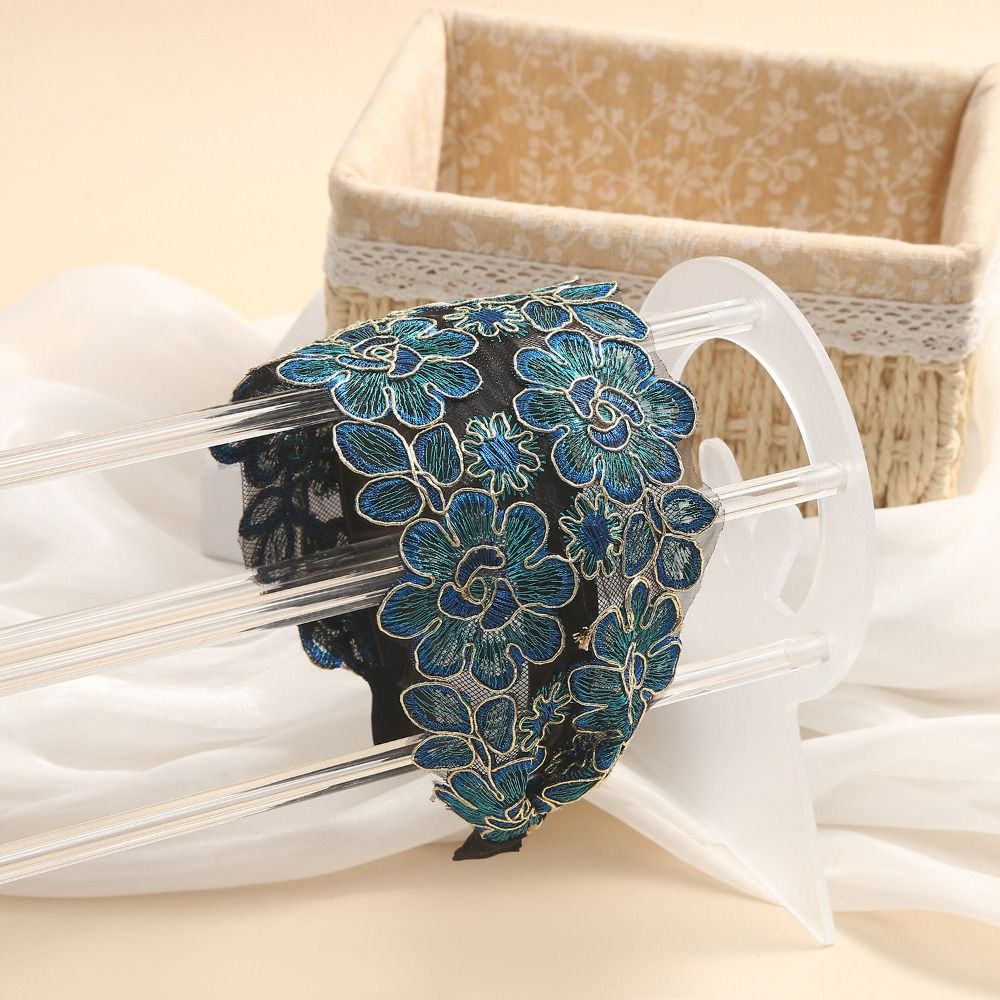 Tiara Feminina com Flores e Bo - Embroidery Hooping avaliação e preço