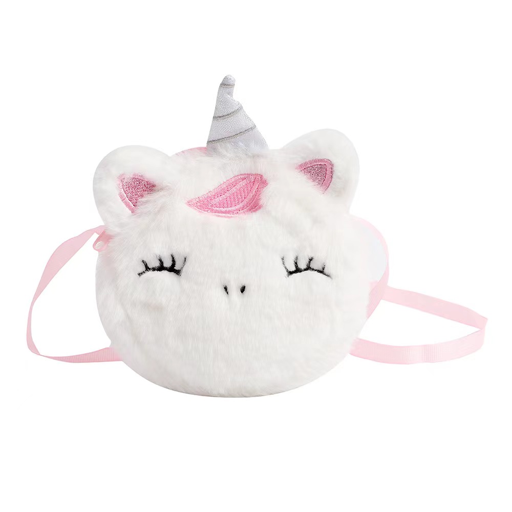 Bolsa de Ombro de Pelúcia para - Embroidery Unicorn avaliação e preço