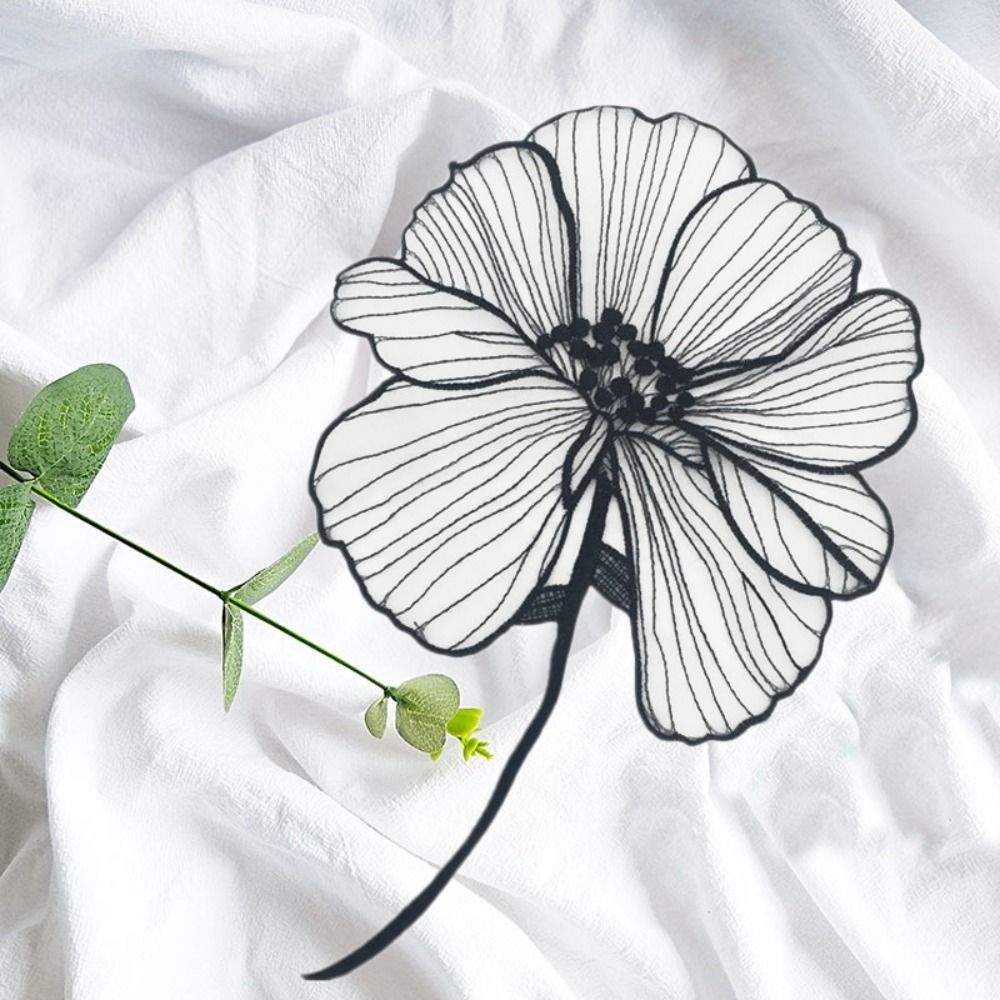 Aplique Bordado de Flor em Org - Embroidery On Black Shirt avaliação e preço