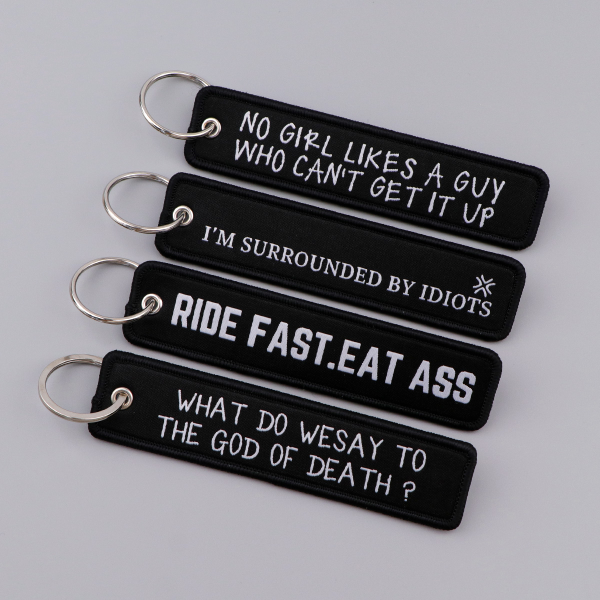 Chaveiros Bordados com Citaçõe - Embroidery Keychain avaliação e preço