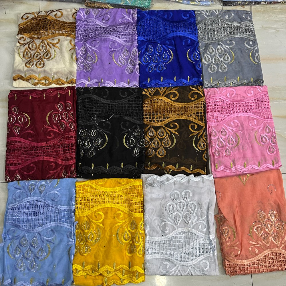 2026 Lenço Turbante Muçulmano  - Embroidery Pashmina avaliação e preço