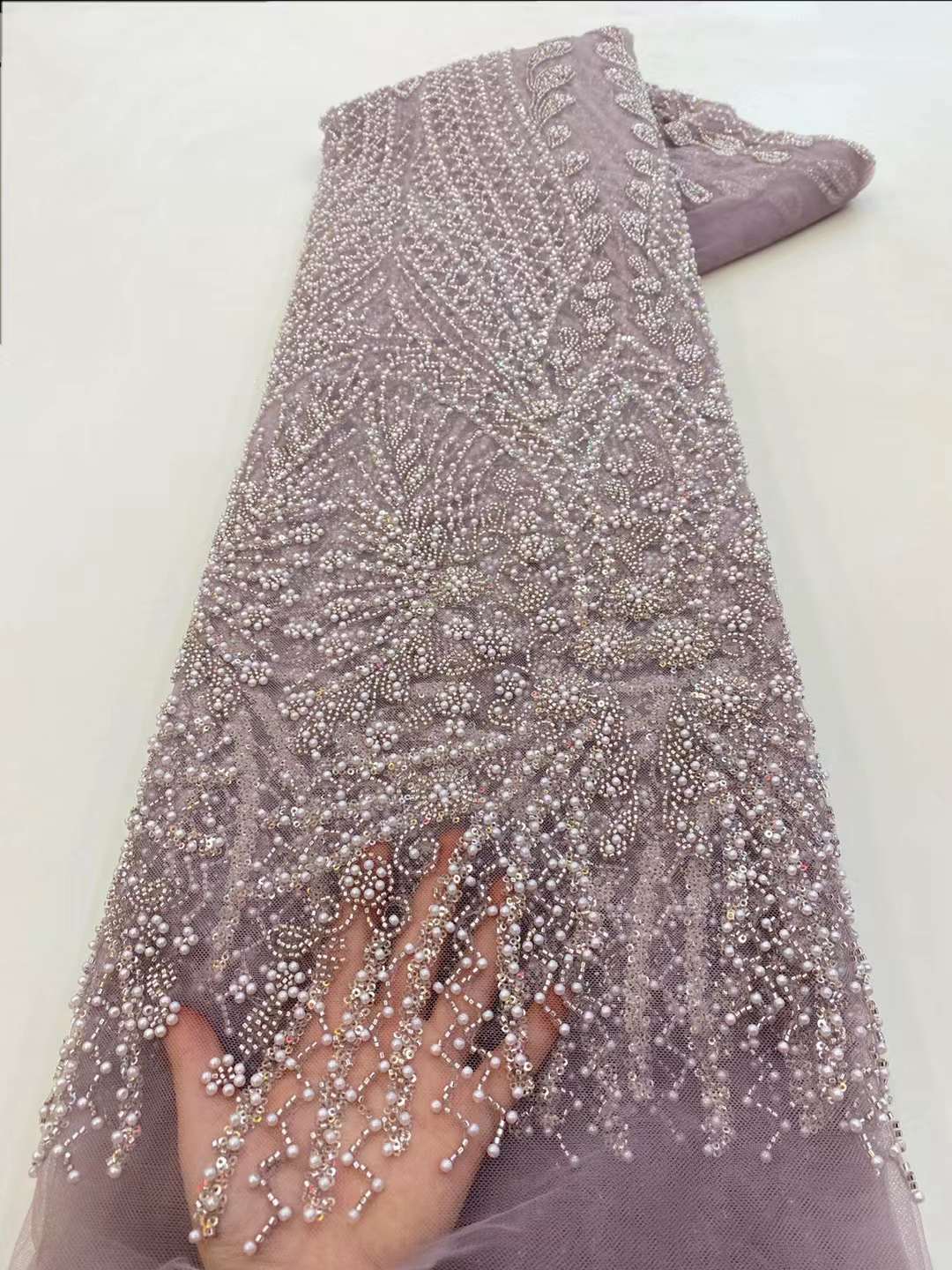 Tecido de renda bordado com la - Embroidery Net Fabric avaliação e preço