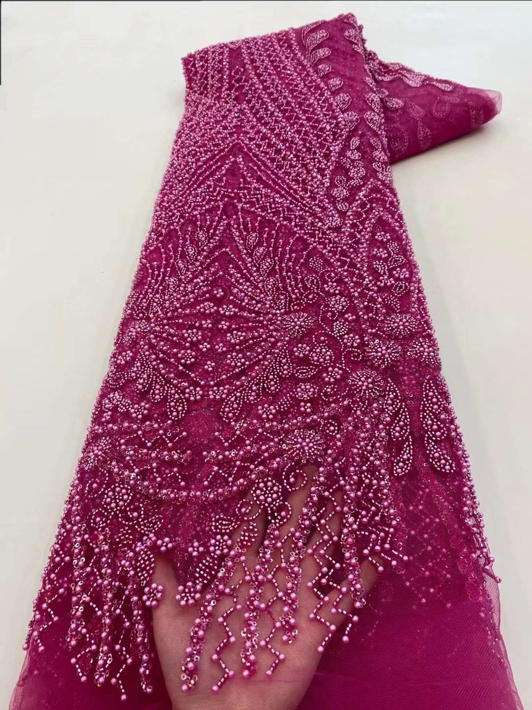 Tecido de renda bordado com la - Embroidery Net Fabric avaliação e preço