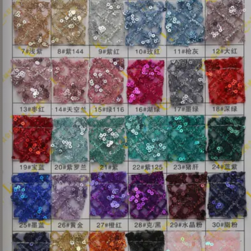 2026 Azul, Sucesso de Vendas,  - Embroidery Net Fabric avaliação e preço