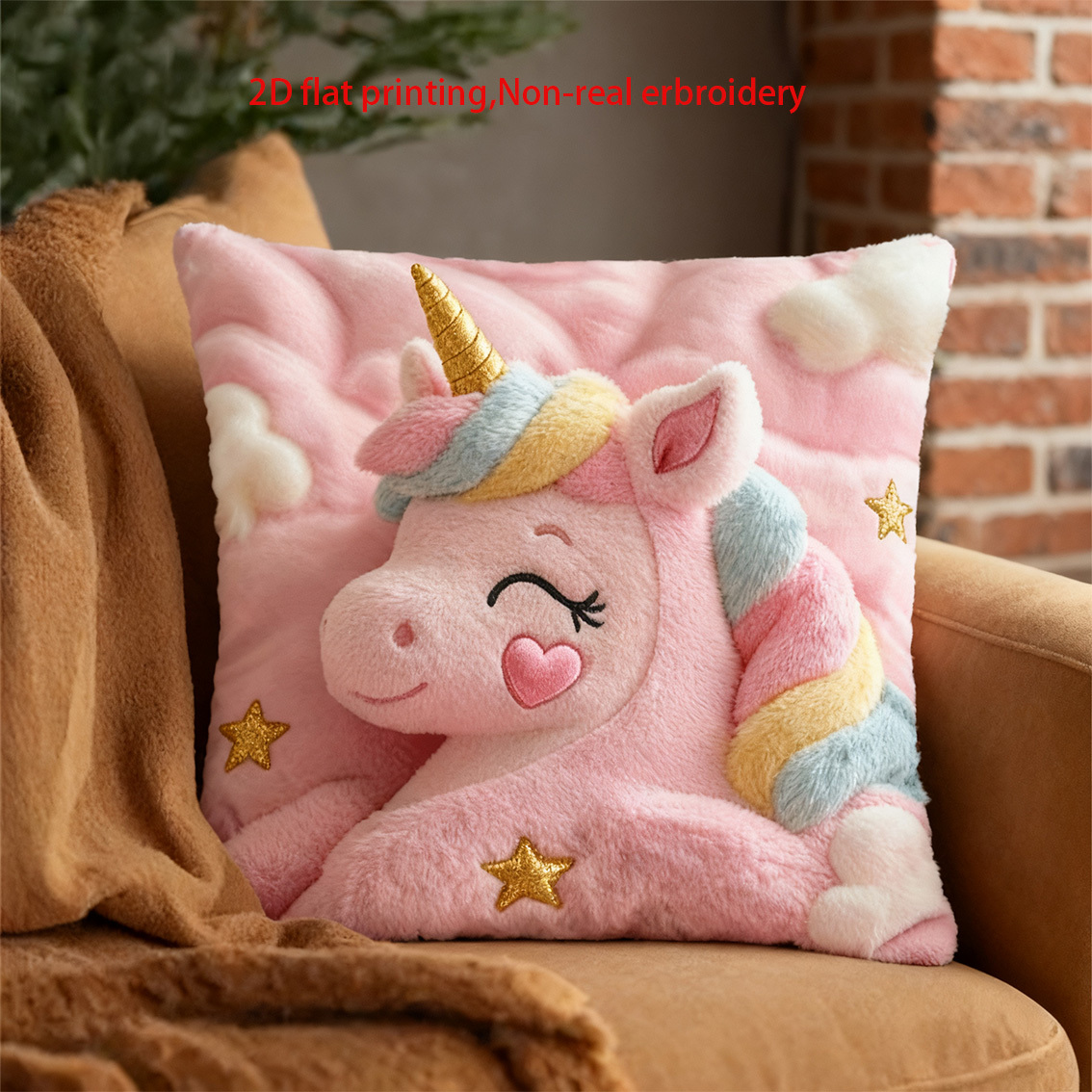 Capas de Almofada VIKAMA com B - Embroidery Unicorn avaliação e preço