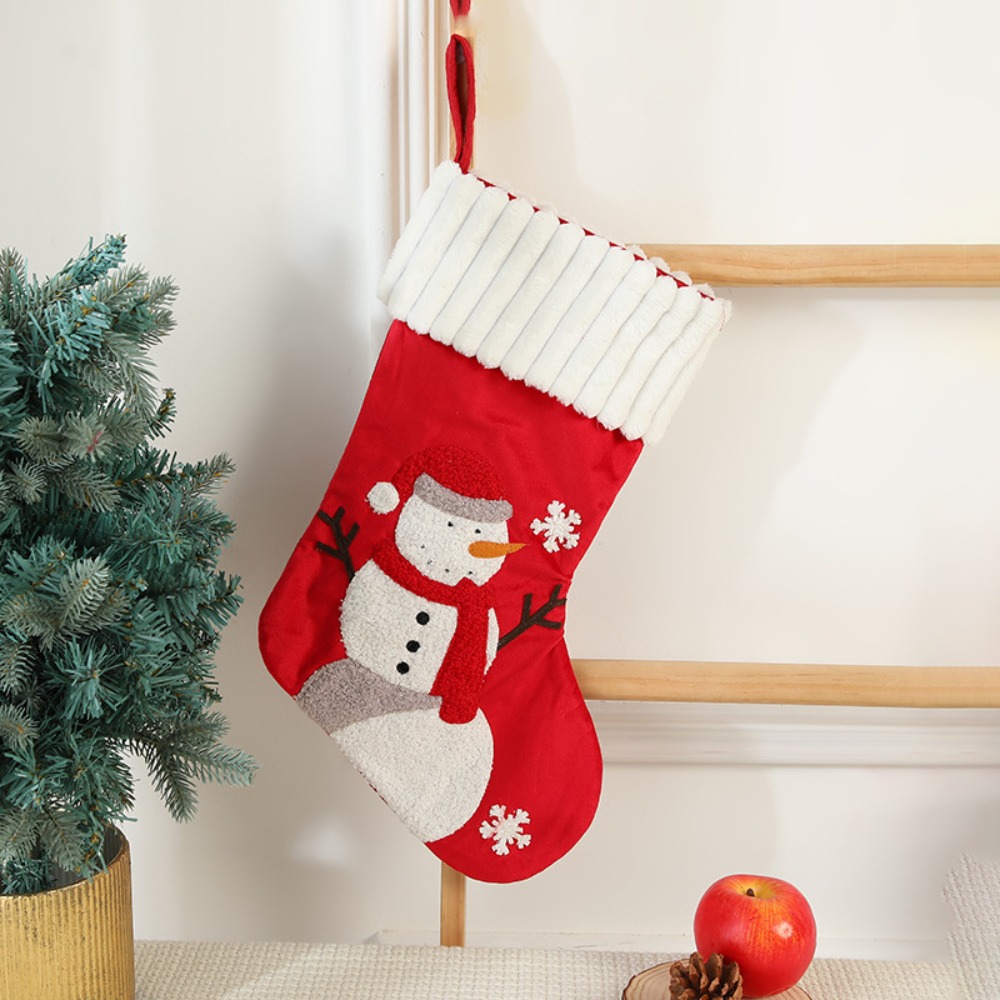 Meia de Natal Bordada Reutiliz - Embroidery Xmas Stocking avaliação e preço