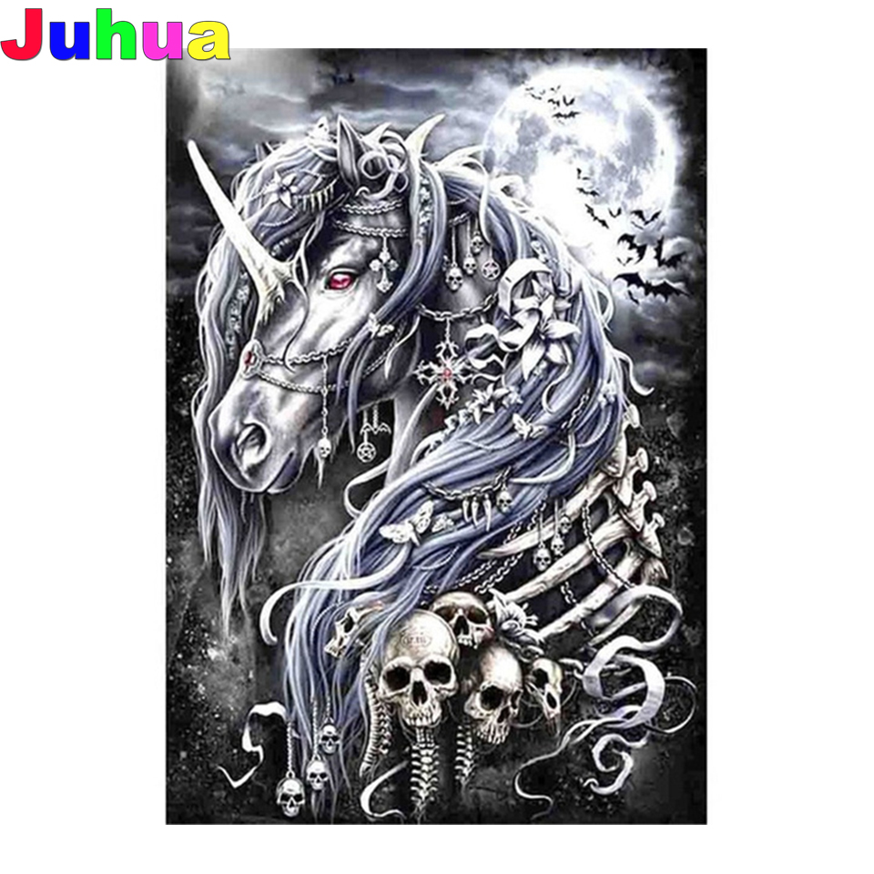 Crânio unicórnio broca complet - Embroidery Unicorn avaliação e preço