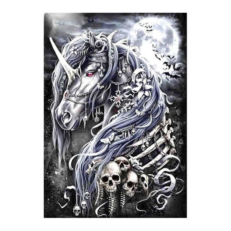 Crânio unicórnio broca complet - Embroidery Unicorn avaliação e preço