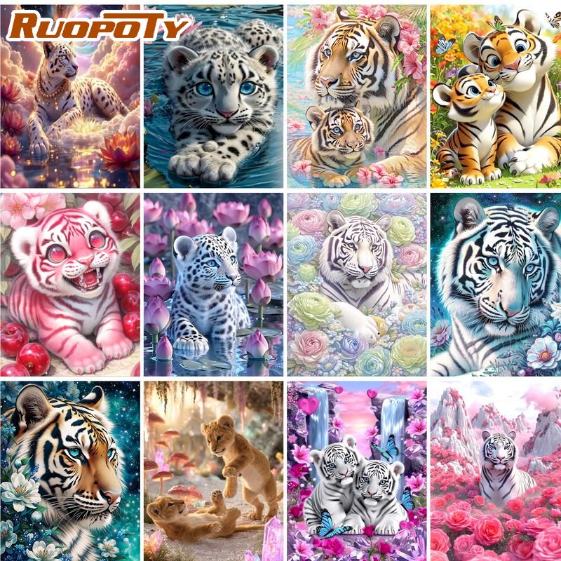 Kits de Pintura Diamante RUOPO - Embroidery Ideas For Bags avaliação e preço