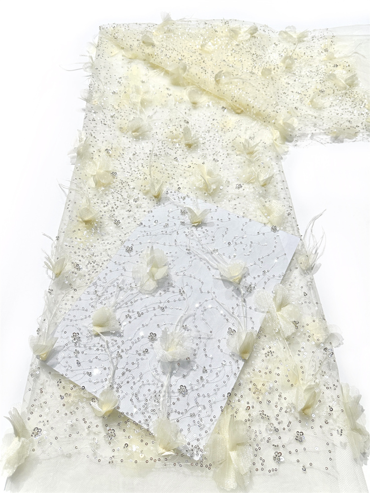 Tecido requintado de luxo leve - Embroidery Net Fabric avaliação e preço