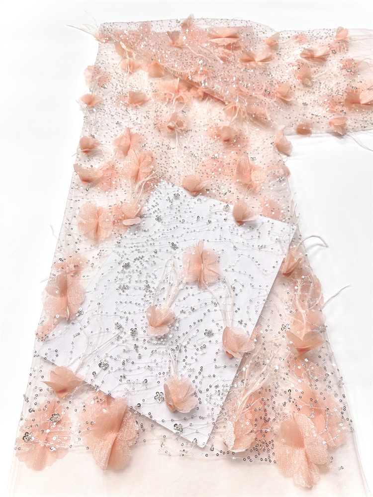 Tecido requintado de luxo leve - Embroidery Net Fabric avaliação e preço