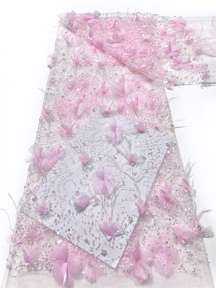 Tecido requintado de luxo leve - Embroidery Net Fabric avaliação e preço