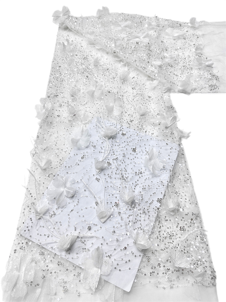 Tecido requintado de luxo leve - Embroidery Net Fabric avaliação e preço