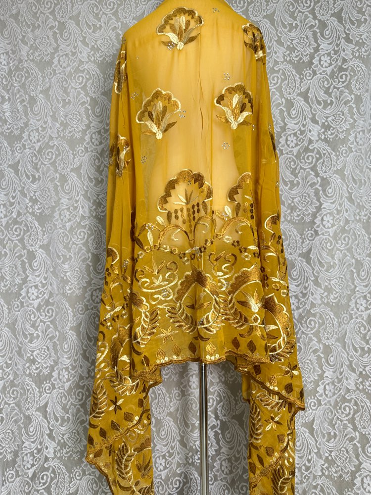 Lenço hijab muçulmano africano - Embroidery Pashmina avaliação e preço