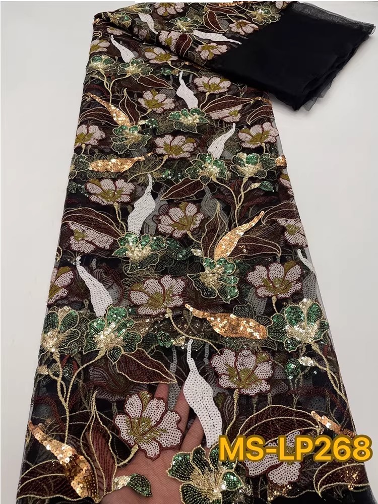 Tecido de luxo de 1 jarda com  - Embroidery Net Fabric avaliação e preço
