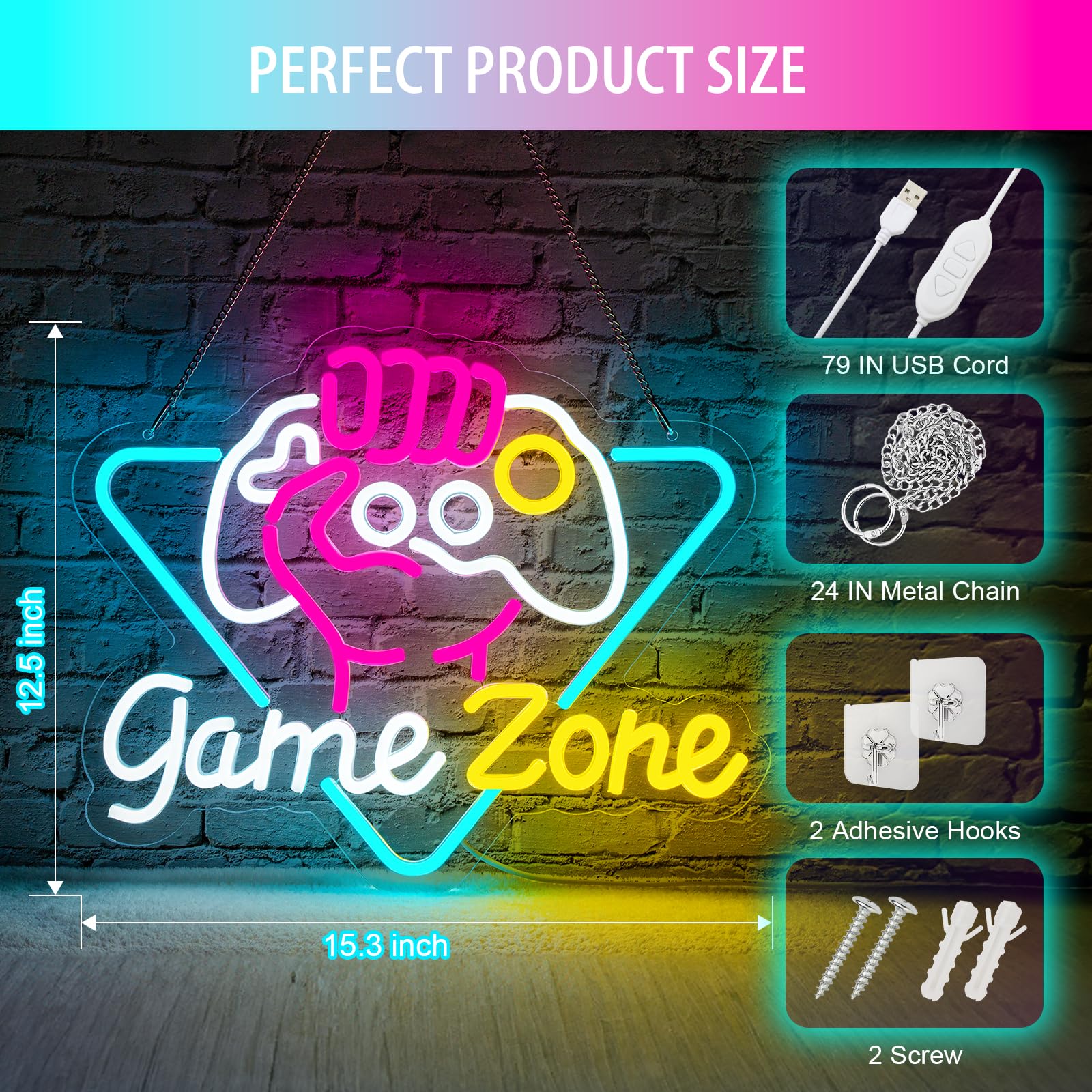 Jogo zome sinal de néon led de - Embroidery Studio avaliação e preço